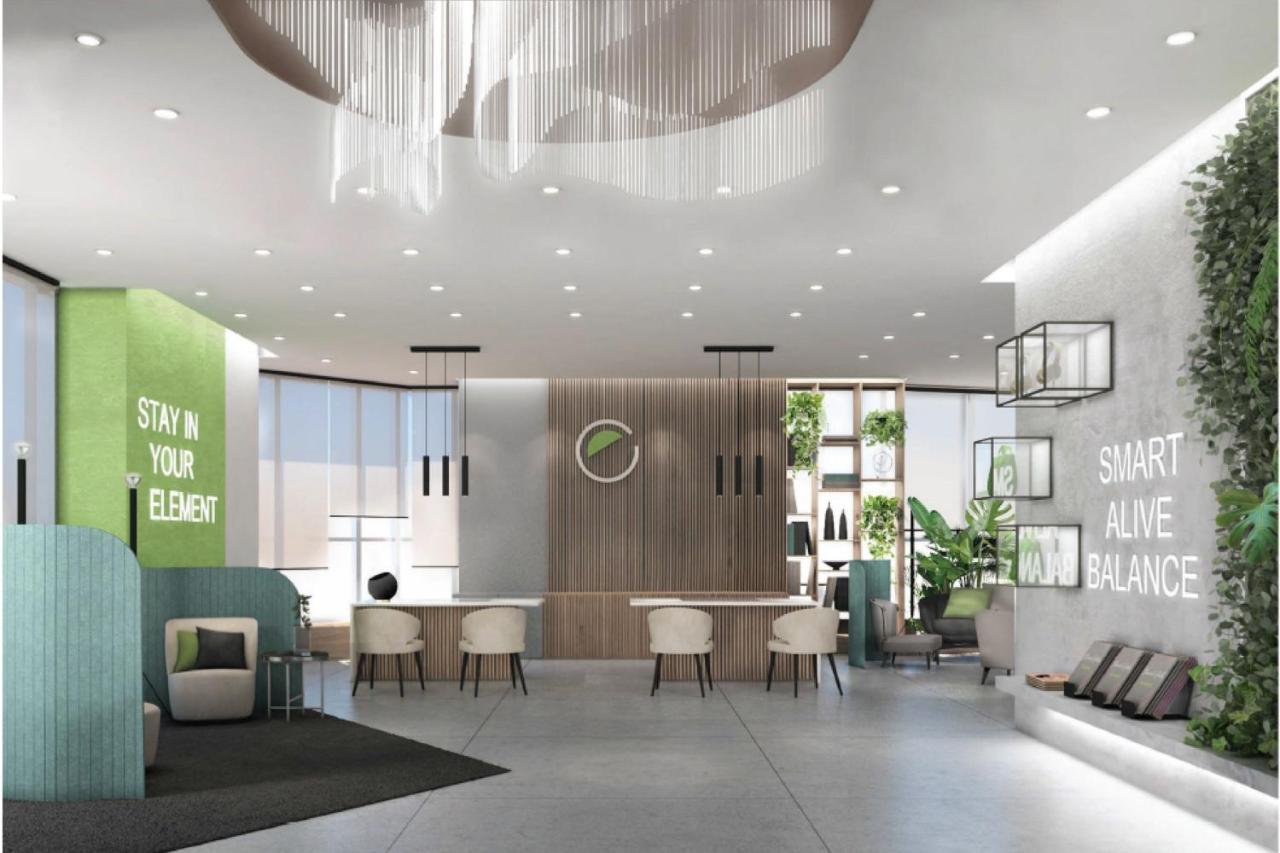 Element By Westin West Bay Doha Hotel Luaran gambar The lobby of the building